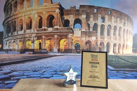Riviera Travel's trophy for Best Group Tour Operator